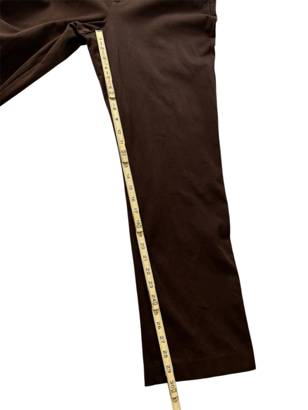 Lauren Ralph Lauren Chocolate Brown Size 16 Button Zip Fly Straight Leg Pants - Picture 7 of 9